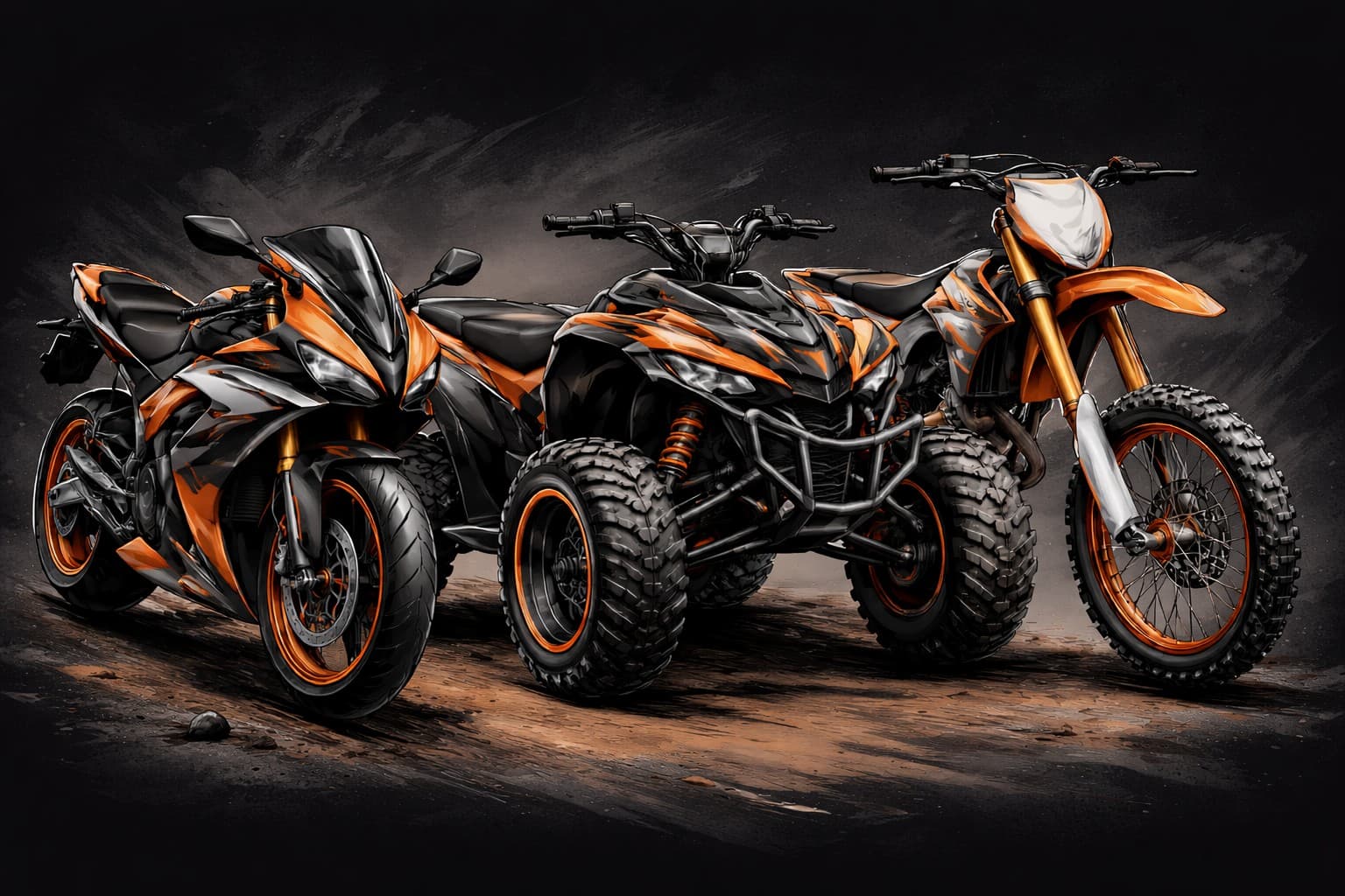 Náhradné diely pre motocykle a štvorkolky